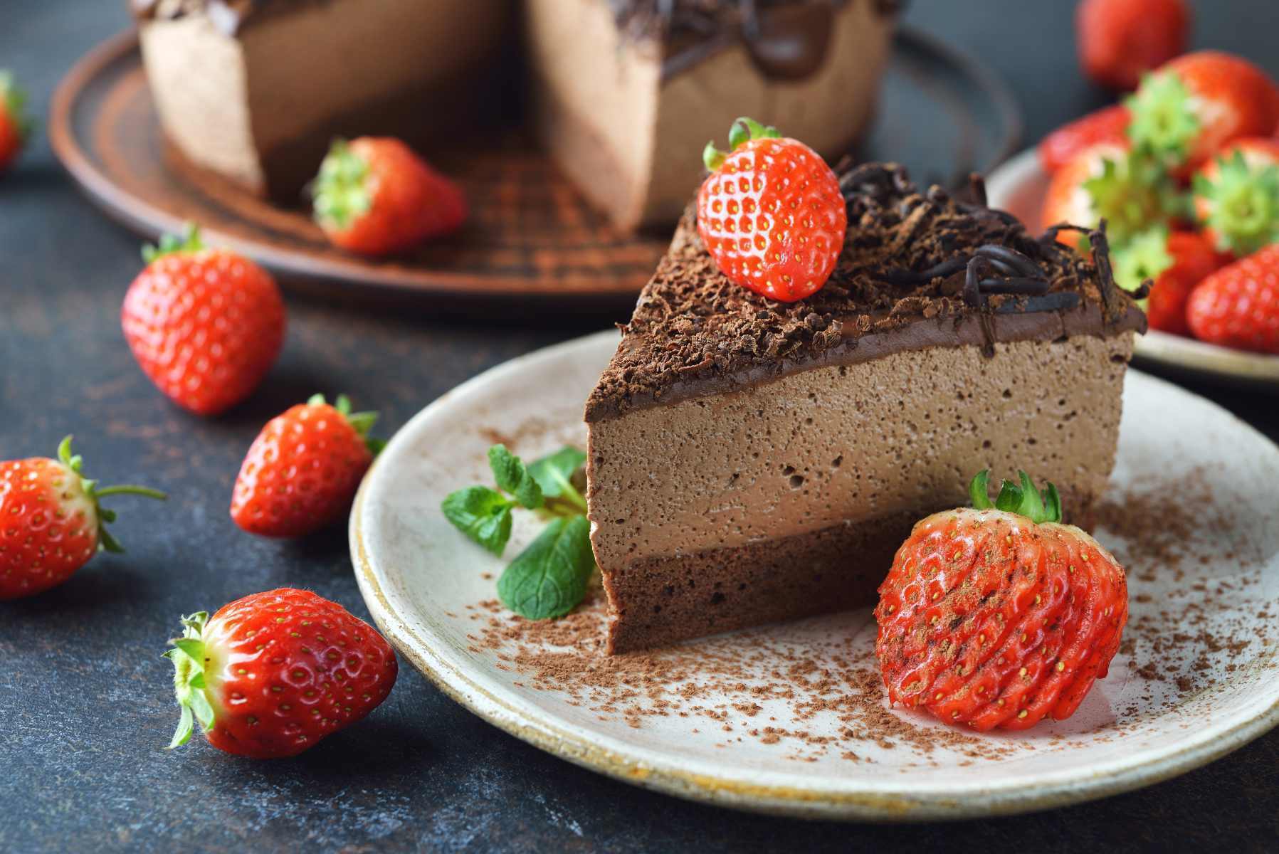 Low carb chocolate mousse cake | perfect for diabetics