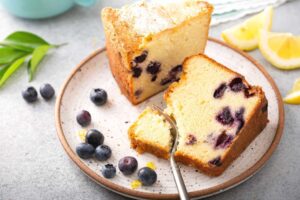 Keto Lemon Blueberry Pound Cake